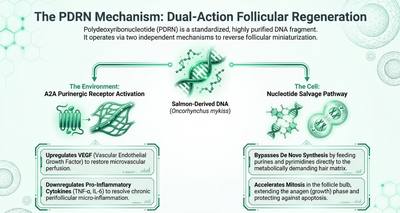 How PDRN Regenerates Follicles: A Dual-Action Mechanism